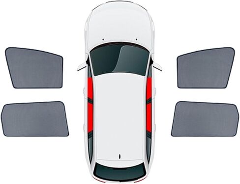 Car Window Shades for Subaru Impreza Sedan 2016-2018, Breathable Mesh Sun Shield Car Window Shade Sunshades Privacy Curtains Heat Block Car Side Window Sun Shade,7pcs Wholecar in Saudi Arabia