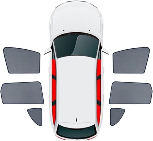 Car Window Shades for Subaru Impreza Sedan 2016-2018, Breathable Mesh Sun Shield Car Window Shade Sunshades Privacy Curtains Heat Block Car Side Window Sun Shade,7pcs Wholecar in Saudi Arabia