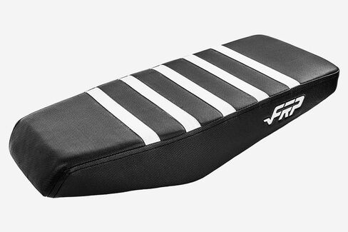 18" Racing Stripe Mini Bike Seat - Premium Non-Slip Design,Soft Comfort Upgrade Compatible with FRP GMB100 & Oryxearth,Classic Black & White Style in Kuwait