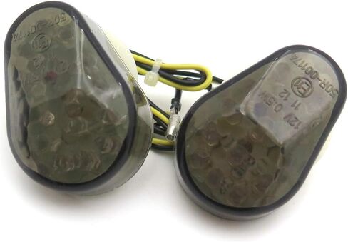 Amber LED Diamond Turn Signal Lights ABS Housing Flush Mount Fits ZZR600 ZX-6R ZX-7R ZX-9R ZX-10R ZX-12R Motorcycle Indicator Side Marker Lamps in Saudi Arabia