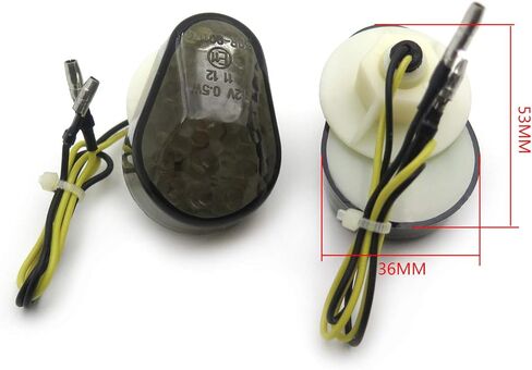 Amber LED Diamond Turn Signal Lights ABS Housing Flush Mount Fits ZZR600 ZX-6R ZX-7R ZX-9R ZX-10R ZX-12R Motorcycle Indicator Side Marker Lamps in Saudi Arabia