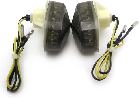 Amber LED Diamond Turn Signal Lights ABS Housing Flush Mount Fits ZZR600 ZX-6R ZX-7R ZX-9R ZX-10R ZX-12R Motorcycle Indicator Side Marker Lamps in Saudi Arabia