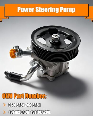 96-05451 مضخة توجيه كهربائية مع بكرة V6 4.0L تناسب نيسان فرونتير 2005-2019، باثفايندر 2005-2012، إكستيرا 2005-2015، مضخة طاقة لسوزوكي خط الاستواء 2009-2012 استبدل OE# 491109CA0A in Kuwait