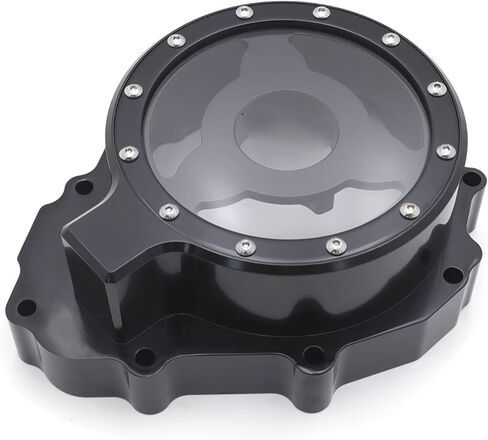 HTTMT- غطاء الجزء الثابت للمحرك الأيسر الشفاف باستخدام الحاسب الآلي متوافق مع Hond CBR600/F4 /F4i (طوال العام) 1986-2012 [P/N:MT053A-BK] in Kuwait