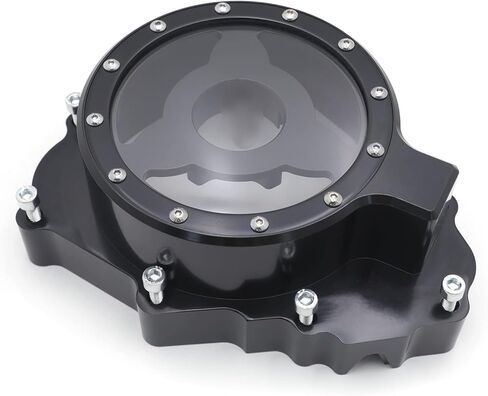 HTTMT- غطاء الجزء الثابت للمحرك الأيسر الشفاف باستخدام الحاسب الآلي متوافق مع Hond CBR600/F4 /F4i (طوال العام) 1986-2012 [P/N:MT053A-BK] in Kuwait