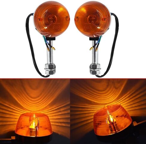حقيقي 2X بدوره مصباح إشارة 12 مللي متر 12 فولت لهوندا CT70 CT90 XL100 CB350 CM400 CB450 جديد OEM-جودة استبدال الجزء in Kuwait