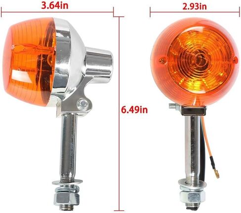 حقيقي 2X بدوره مصباح إشارة 12 مللي متر 12 فولت لهوندا CT70 CT90 XL100 CB350 CM400 CB450 جديد OEM-جودة استبدال الجزء in Kuwait