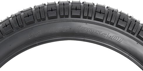 YUNSCM 2-PCS 20 بوصة إطارات دراجة سميكة 20 × 4.0 (100-406) 60TPI و 20 بوصة صمام شريدر لأنابيب الدراجة شديدة التحمل مع شريطين حافة متوافق مع إطارات وأنابيب الدراجات الإلكترونية 20x4.0 (H-907) in Saudi Arabia