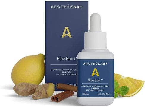 Apothékary Blue Burn Tincture, Dietary Metabolism Support Supplement 1.22 Fl Oz, 30 Servings in Saudi Arabia