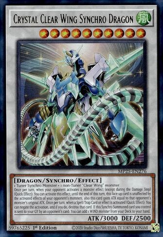 Crystal Clear Wing Synchro Dragon - MP25-EN276 - Ultra Rare - 1st Edition in Kuwait