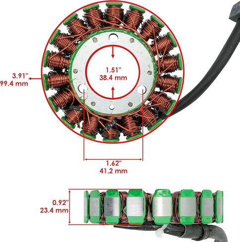 Caltric Stator and Gasket Compatible With Suzuki GSX-R750 GSXR750 1996 1997 1998 1999 in Kuwait