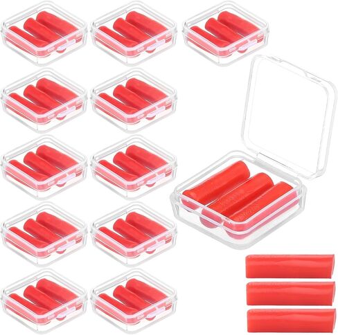 12 Pack Diamond Art Wax Refills Kit, Wax Clay Refills with Storage Boxes for Refillable Drill Pen Diamond Painting & 3D Embroidery Crafts Accessories (Red) in Saudi Arabia
