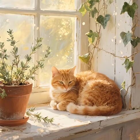 JXDXDJ Orange Cat Diamond Art Kits for Adults,DIY Animal Diamond Painting Kits Round Diamond Dots for Beginners,5D Full Drill Painting Kit Art and Crafts for Adult Home Wall Decor 13.78 X 13.78 Inch in Saudi Arabia