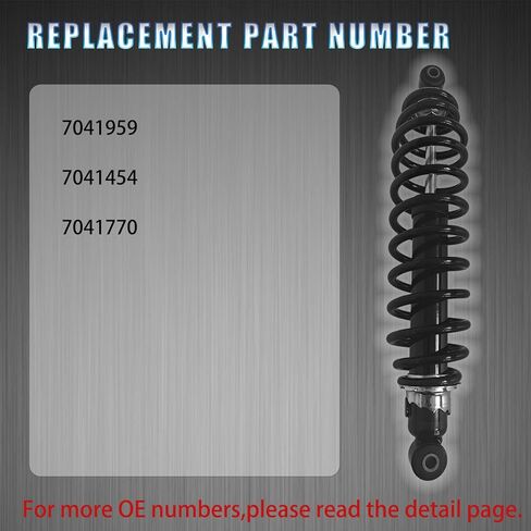 7041959 2Pcs Rear Shock Strut Absorber Coil-over Spring adjustable.Compatible with 1995-2006 Polaris Sportsman 335 400 500 600 700 800 Diesel 455 Worker 335 500 Xplorer 500 7041454 7041770 in Saudi Arabia