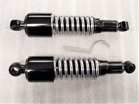 VT750 SHADOW SPIRIT 2001 TO 2007 BLACK CHROME SHORT BOBBER 11" INCH SHOCKS in Saudi Arabia