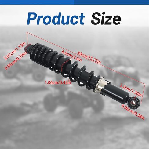 Front Shocks Absorber Left Right Replacement for Yamaha 700 2013-2019 Grizzly 700 4x4 YFM700D Grizzly 700 EPS YFM700 GP 2014-2018 Replacement for 1PE-F3390-00-00 in Kuwait