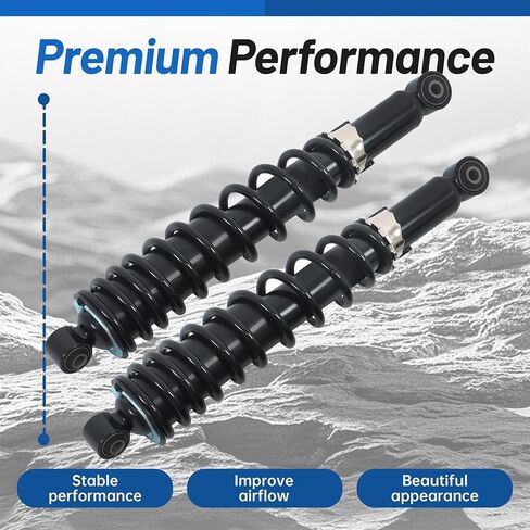 Front Shocks Absorber Left Right Replacement for Yamaha 700 2013-2019 Grizzly 700 4x4 YFM700D Grizzly 700 EPS YFM700 GP 2014-2018 Replacement for 1PE-F3390-00-00 in Kuwait