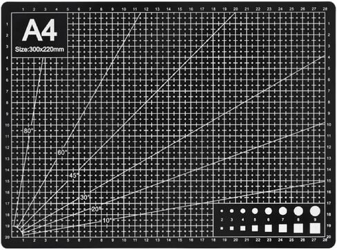 Professional A4 Self-Healing Cutting Mat, Non-Slip Craft Cutting Board with Grid, Durable PVC Material for Handmade Scrapbooking, Sewing, Model Making and Office Desktop Protection in Saudi Arabia