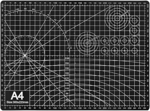 Professional A4 Self-Healing Cutting Mat, Non-Slip Craft Cutting Board with Grid, Durable PVC Material for Handmade Scrapbooking, Sewing, Model Making and Office Desktop Protection in Saudi Arabia