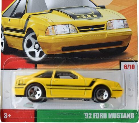 Hot Wheels '92 Ford Mustang 6/10 Yellow in Kuwait