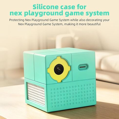 Silicone Protective Case for Nex Playground Console, Anti-Scratch Machine Cover with Precision Lens Cutout, Shockproof Sleeve for Active Home Gaming, Teal (1 Pack, Console Not Included) in Kuwait