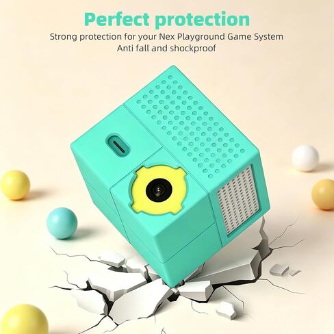 Silicone Protective Case for Nex Playground Console, Anti-Scratch Machine Cover with Precision Lens Cutout, Shockproof Sleeve for Active Home Gaming, Teal (1 Pack, Console Not Included) in Kuwait