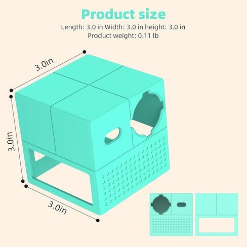 Silicone Protective Case for Nex Playground Console, Anti-Scratch Machine Cover with Precision Lens Cutout, Shockproof Sleeve for Active Home Gaming, Teal (1 Pack, Console Not Included) in Kuwait
