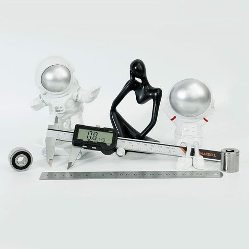 HARDELL Digital Caliper, Rechargeable Digital Caliper 6 inch with Reset Setting, Caliper Measuring Tool with MM/in/F Conversion, Auto Off, Micrometer with Large Screen for Jeweler/Woodworking/DIY in Saudi Arabia