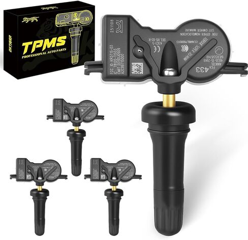 Oktiger 433MHz TPMS Sensor Pre-Programmed Fit for Jeep Grand Cherokee 2016-2022, Compass 2017-2022, Renegade, for Dodge Durango Dart, for Chrysler 200, Tire Pressure Monitoring Sensor, OE#68313387AB in Kuwait