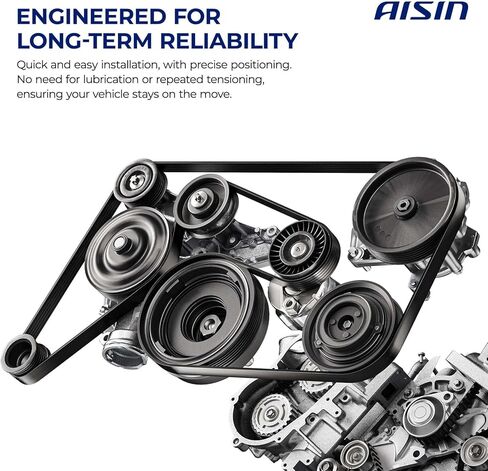 حزام AISIN AFTERMARKET AVBAZ-00588 Serpentine - متوافق مع Ford Explorer وFusion وJeep Grand Cherokee وWrangler وTJ وChevrolet Malibu وToyota Tundra و4Runner وSequoia وLexus GS400 وGS430 وGX470 in Kuwait