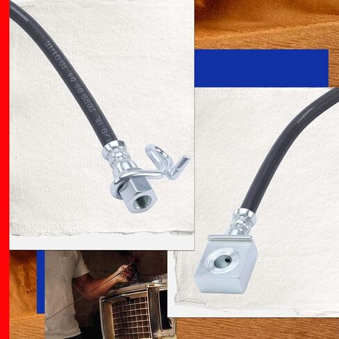 خرطوم هيدروليكي JC Whitney JFBAJCWBHH00212 للفرامل الخلفية اليمنى - متوافق مع Ford F-150 2004-2008، Lincoln Mark LT 2006-2007 in Kuwait