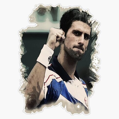 Magnet Novak Djokovic 1 Tennis Magnetic Vinyl Sticker 5" in Kuwait