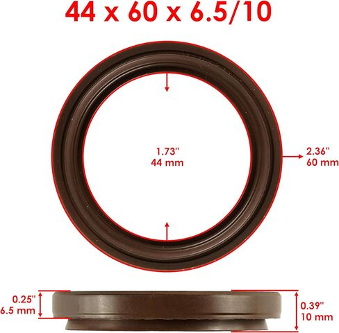 Caltric Middle Drive Gear Oil Seal Compatible with Yamaha Grizzly 660 YFM600F 2002 2003 2004 2005 2006 in Kuwait