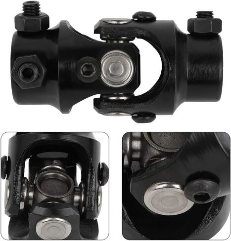 SCITOO 5/8"-36 Spline X 3/4" Round Steering Shaft Universal U-Joint Black Single, 96mm Working Angle 35 Degree in Kuwait