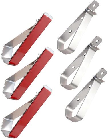 6 Pcs Stainless Steel Clips:3 Pcs with 3M Adhesive and 3Pcs without,Garage Door Remote Control Holder and Car Sun Visor Clip,Visor Clips for DIY Car Sunshade Photo Frame Clip, Easy to Install Accessor in Saudi Arabia