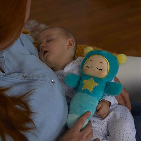 مجموعة ألعاب Playskool Glo Worm Soother - حزمة مع مستشعر SmartSense للبكاء، لعبة مهدئة محشوة قابلة للتسجيل الصوتي لحديثي الولادة والأطفال بالإضافة إلى شماعة الباب | لعبة بلاي سكول من القطيفة وقت النوم للأطفال الصغار in Kuwait