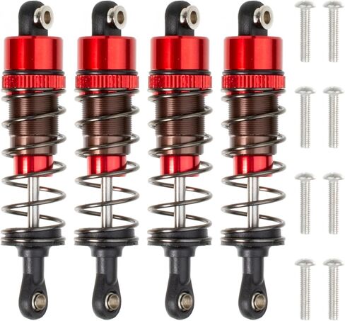 4Pcs 70mm Aluminum Oil Filled Shocks Absorbers for Tamiya CC-01 Wrangler SCX10 D90 HSP HPI 1/10 RC Crawler Car Upgrades in Kuwait