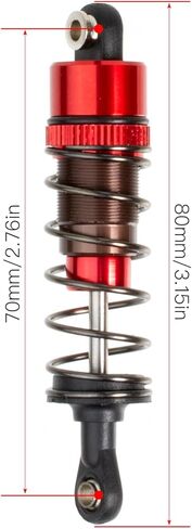 4Pcs 70mm Aluminum Oil Filled Shocks Absorbers for Tamiya CC-01 Wrangler SCX10 D90 HSP HPI 1/10 RC Crawler Car Upgrades in Kuwait