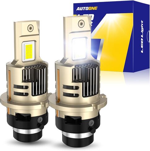 AUTOONE 2026 Upgraded D2S D2R Headlight Bulbs, 1200% Bright 60000 Lumens in Kuwait