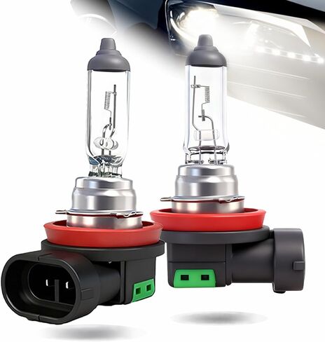 H11 Headlight Bulb, Halogen 12v 55w, Standard 3800K Warm White, Clear Light High Low Beam Fog Light Replacement Super Bright 2 pack in Saudi Arabia