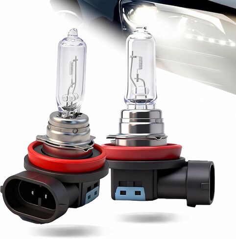 H11 Headlight Bulb, Halogen 12v 55w, Standard 3800K Warm White, Clear Light High Low Beam Fog Light Replacement Super Bright 2 pack in Saudi Arabia