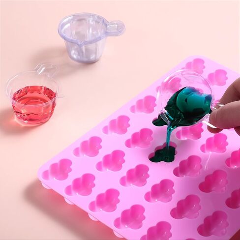 200Pcs 40ml Disposable Plastic Resin Mixing Cups Multipurpose Dispensing Cup for Mixing Paint, Stain, Epoxy, Resin (Clear) in Kuwait
