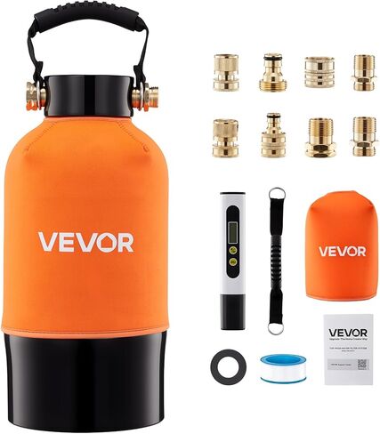 VEVOR Deionized Water System for Car Wash, Spotless Car Wash Water System with 10L DI Resin, Bypass Valve & TDS Meter, Spot-Free Deionized Water Filter for Cars RVs Motorcycles Windows in Kuwait