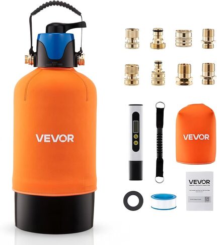 VEVOR Deionized Water System for Car Wash, Spotless Car Wash Water System with 10L DI Resin, Bypass Valve & TDS Meter, Spot-Free Deionized Water Filter for Cars RVs Motorcycles Windows in Kuwait