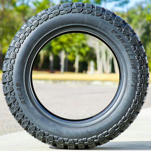 Atlas Paraller M/T Mud Off-Road Light Truck Radial Tire-33X12.50R20LT 33X12.50X20 33X12.50-20 114Q Load Range E LRE 10-Ply BSW Black Side Wall in Kuwait