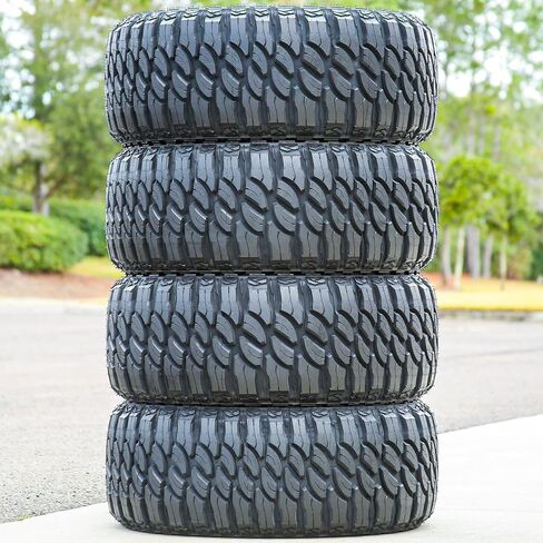 Atlas Paraller M/T Mud Off-Road Light Truck Radial Tire-33X12.50R20LT 33X12.50X20 33X12.50-20 114Q Load Range E LRE 10-Ply BSW Black Side Wall in Kuwait
