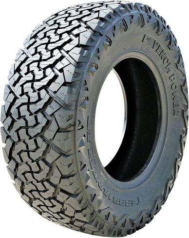 مجموعة من 2 (اثنين) إطارات Venom Power Terra Hunter X/T XT All-Terrain Mud Light Truck شعاعية - 33X12.50R20LT 33X12.50X20 33X12.50-20 114R نطاق التحميل E LRE 10 طبقات BSW جدار جانبي أسود in Kuwait