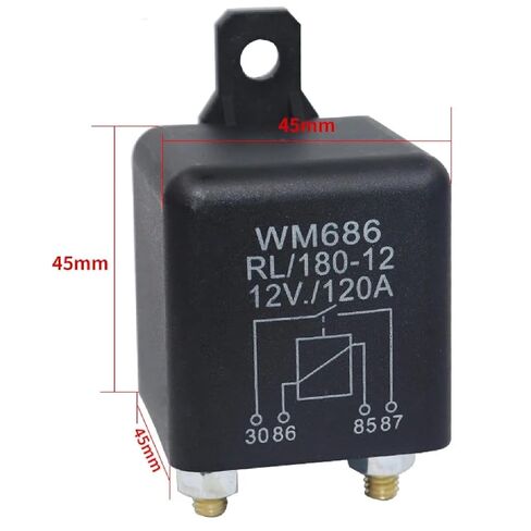 WM686 120A 12V / 24V قوة التتابع للسيارات الثقيلة الحالية بدء التتابع سيارة عالية الحالية التتابع (24V 1.8W) in Kuwait