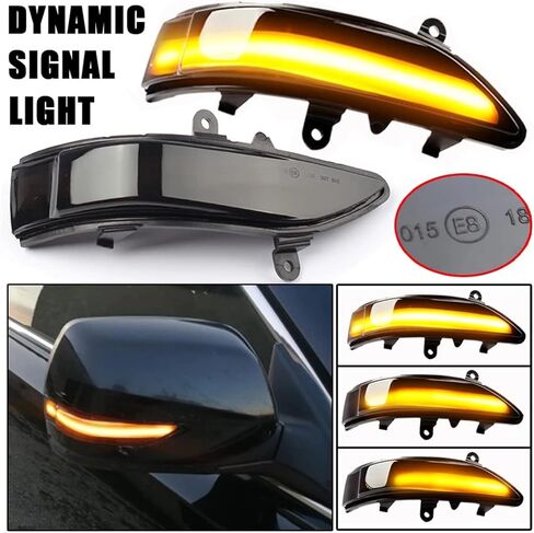 Dynamic Turn Signal Light Rearview Mirror Smoked Lens Turn Signal Indicator Light LED Turn Singal Blinker Light Compatible with Subaru Outback Legacy 2008-2011 in Saudi Arabia