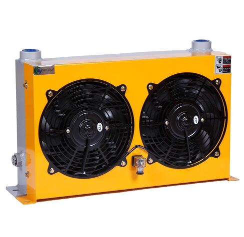 AH1012TL Hydraulic Air Cooler 200L/min Air-Cooled Oil Radiator Plate Heat Exchanger with Electric Fan AC/DC Efficient Shock Absorption(AC380) in Saudi Arabia